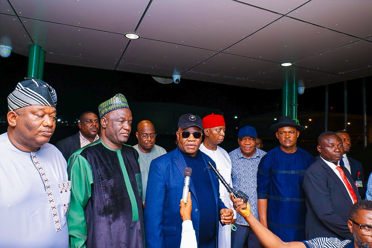 Akpabio Returns from London, Dismisses Rumours of Ill Health